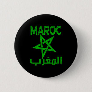 Vintage Marokko I Love Marokko Karte Marokko Fußba Button
