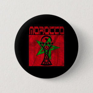 Vintage Marokko, ich liebe Marokko Karte Marokko F Button