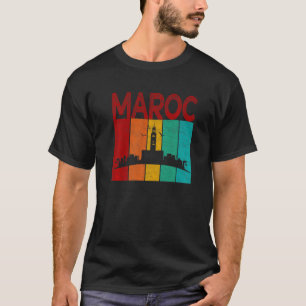 Vintage Marokko Ich liebe Marokko Karte Marokko F T-Shirt
