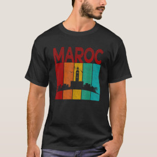 Vintage Marokko Ich liebe Marokko Karte Marokko F T-Shirt