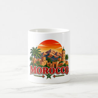 Vintage Marokko-Reisebecher - marokkanische Kasbah Kaffeetasse