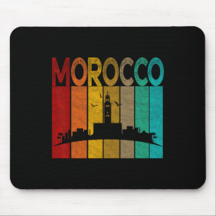 Vintage-Marokko-Shirt, ich liebe Marokko Karte Mar Mousepad