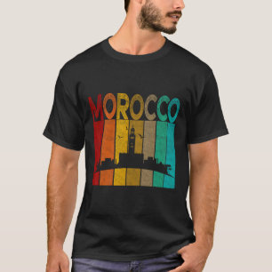 Vintage-Marokko-Shirt, ich liebe Marokko Karte Mar T-Shirt