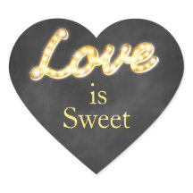Vintage Marquee Lights Liebe ist Sweet - Chalkboar