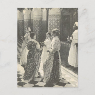 Vintage Marrakesh, Marokko, Damen Postkarte