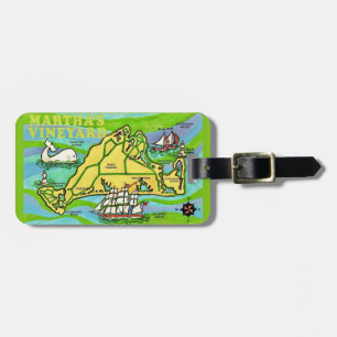 Vintage Martha's Vineyard Postkarten-Gepäckanhänge Gepäckanhänger