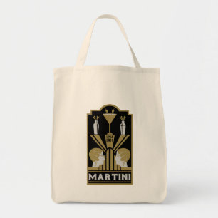 Vintage Martini Art Deco Tragetasche