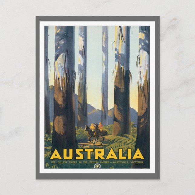 Vintage Marysville Victoria Postkarte (Vorderseite)