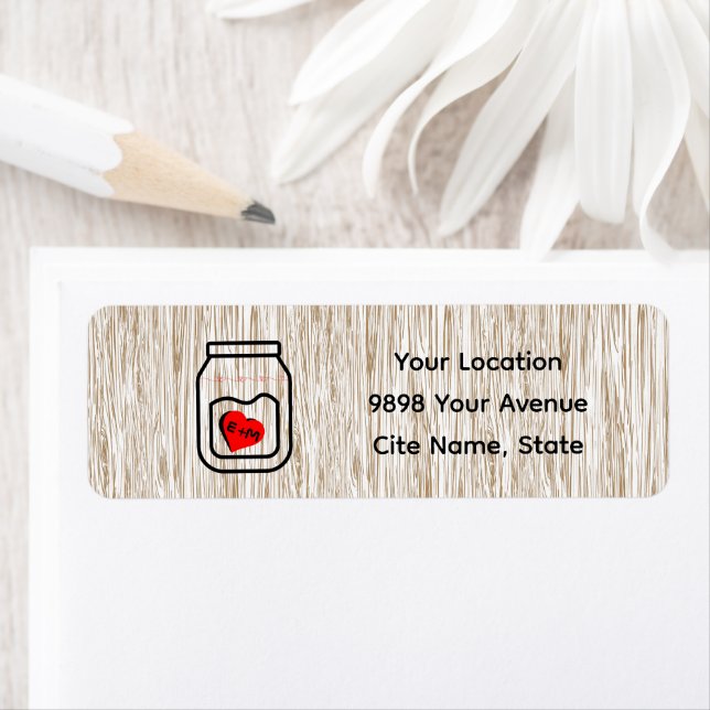 Vintage mason jar wood grain theme  (Insitu)