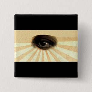 Vintage Masonische Oberhaut, die alle Augen sehen Button