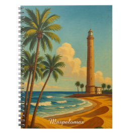 Vintage Maspalomas Meloneras Strand Gran Canaria Notizblock