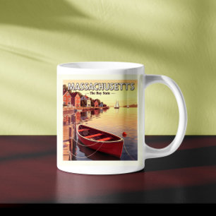 Vintage Massachusetts Kaffeetasse