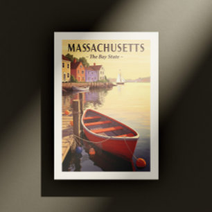 Vintage Massachusetts Postkarte