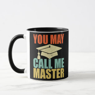 Vintage Master-Abschlussdesigns für Männer Frauen  Tasse