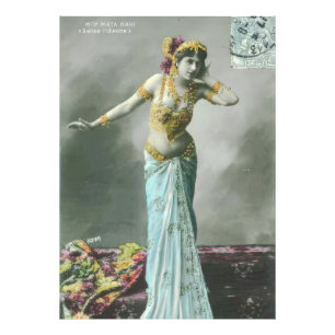 Vintage-Mata-Hari-Postkarte Fotodruck
