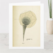 Vintage-Mathematik-Illustration Grußkarte