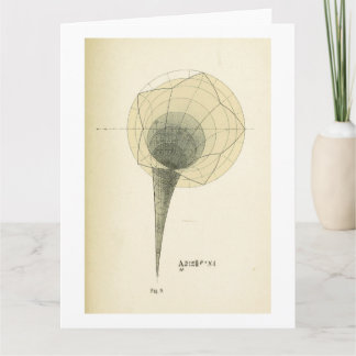 Vintage-Mathematik-Illustration Grußkarte Karte