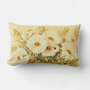 Vintage Matilija Mohnblumen - Kissen