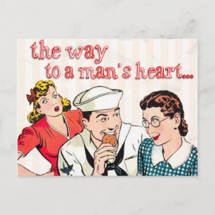 Vintage Matrose Postkarte