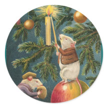 Vintage Mäuse und Weihnachtskleber