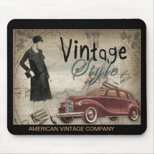 Vintage-Mauspad aus den 1920er 1930er Jahren Mousepad
