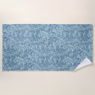 Vintage May Morris Arcadia-Blume und Folien Strandtuch