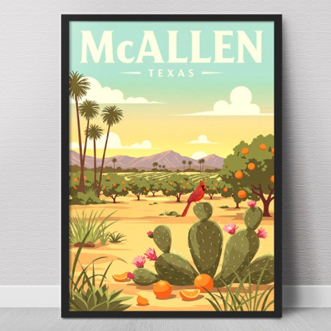Vintage McAllen Texas Poster (Von Creator hochgeladen)