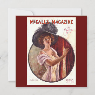 Vintage McCalls Zeitschrift im März 1911 Karte