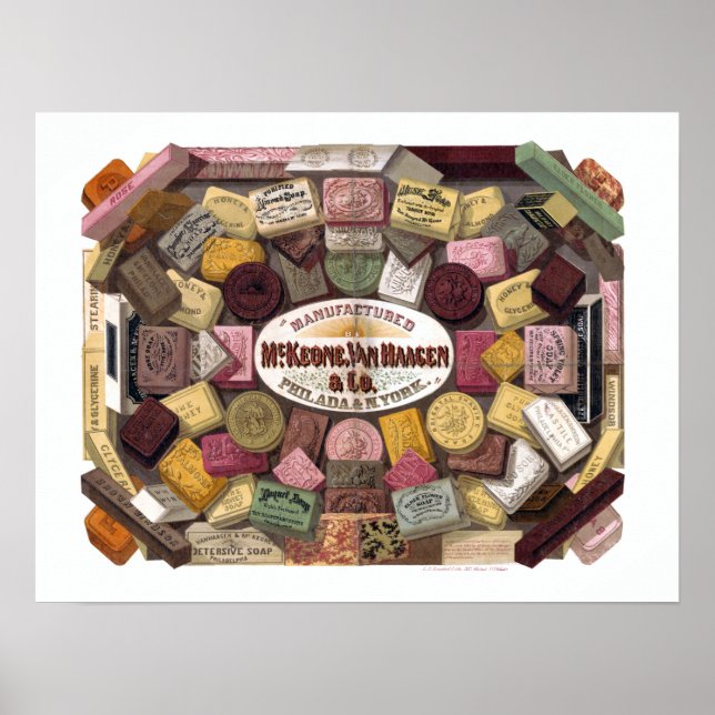 Vintage McKeone van Haagen Seifenwerbung Poster (Vorne)