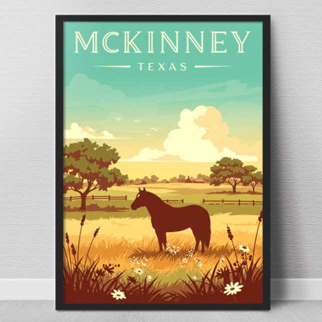 Vintage McKinney Texas Poster (Von Creator hochgeladen)