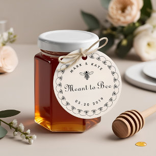 Vintage Meant to Bee Hochzeits-Higelbüchsen-Gesche Permastempel