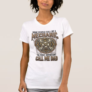 Vintage Mechaniker Papa Gang Wrench Vater Design_1 T-Shirt