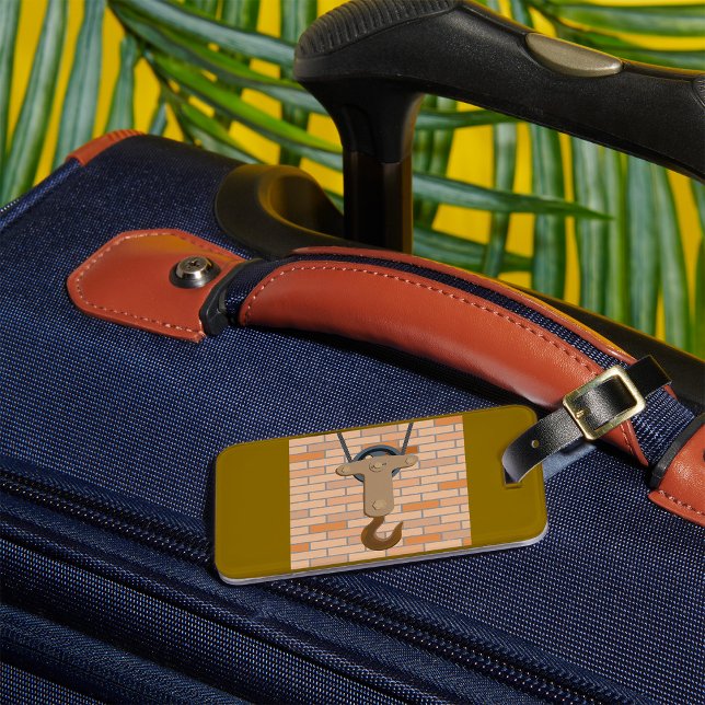 Vintage mechanische Konstruktion der Pullebügel Gepäckanhänger (Von Creator hochgeladen)