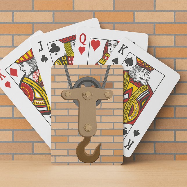 Vintage mechanische Konstruktion der Pullebügel Spielkarten (Von Creator hochgeladen)