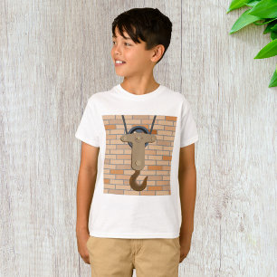 Vintage mechanische Konstruktion der Pullebügel T-Shirt