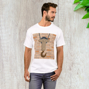 Vintage mechanische Konstruktion der Pullebügel T-Shirt