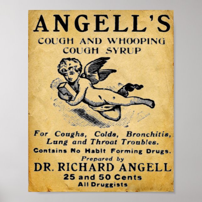 Vintage Medizin Druck - Angells Poster (Vorne)