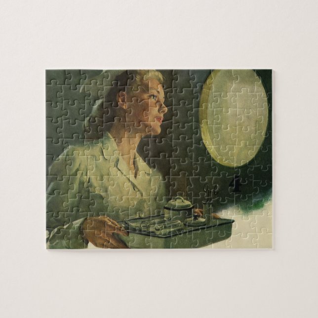 Vintage Medizin, Krankenpflege mit medizinischen H Puzzle (Horizontal)