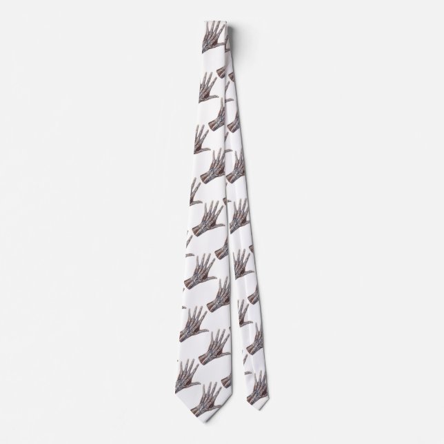 Vintage Medizin, menschliche Anatomie Hand Fingers Krawatte (Vorderseite)