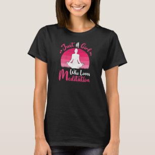 Vintage Medizin nur ein Mädchen, das Meditati Lieb T-Shirt