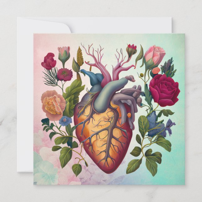 Vintage medizinische Anatomie Blume Arzt (Vorderseite)