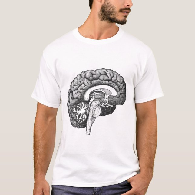 Vintage medizinische Anatomie zur Veranschaulichun T-Shirt (Vorderseite)