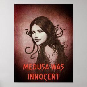 Vintage Medusa war unschuldiges Plakat