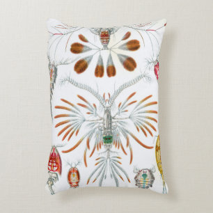 Vintage-Meeres-Tiere, Copepoda von Ernst Haeckel Dekokissen