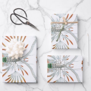 Vintage-Meeres-Tiere, Copepoda von Ernst Haeckel Geschenkpapier Set