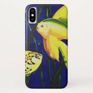 Vintage Meeresleben Fisch, Fantasie-Goldfisch im A Case-Mate iPhone Hülle