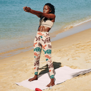 Vintage Meeresschildkröte Leggings