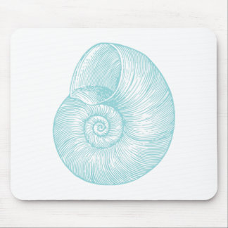 Vintage Meeresseashell Mousepad