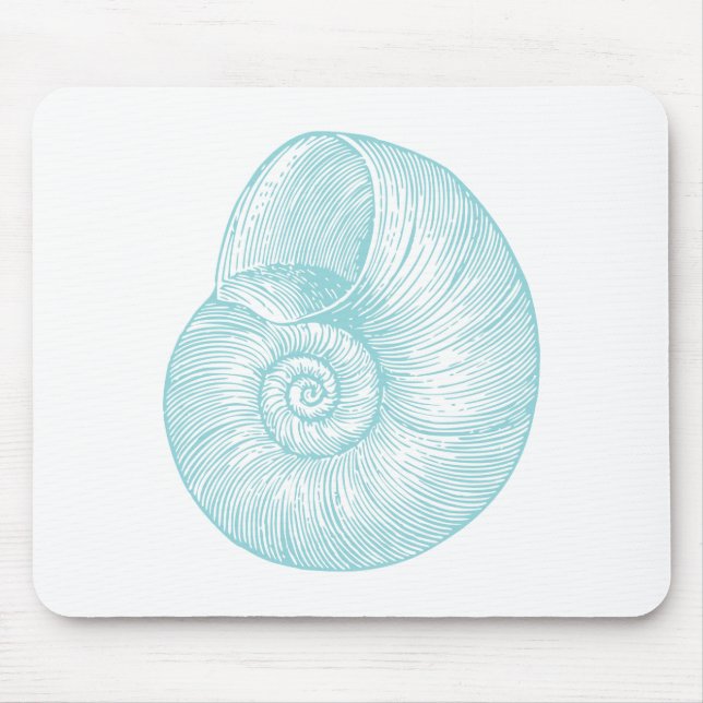 Vintage Meeresseashell Mousepad (Vorne)