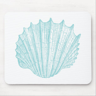 Vintage Meeresseashell Mousepad